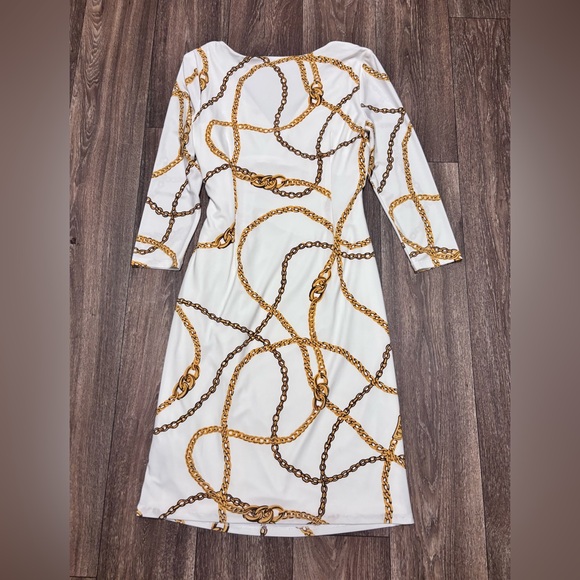 Lauren Ralph Lauren Gold Chain Dress-0414 - Picture 7 of 10
